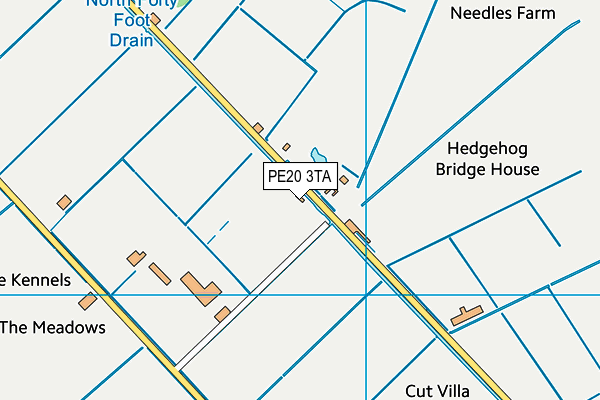 PE20 3TA map - OS VectorMap District (Ordnance Survey) PE20 3TA map - OS VectorMap District (Ordnance Survey)