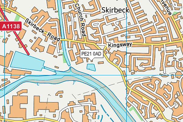 PE21 0AD map - OS VectorMap District (Ordnance Survey) PE21 0AD map - OS VectorMap District (Ordnance Survey)