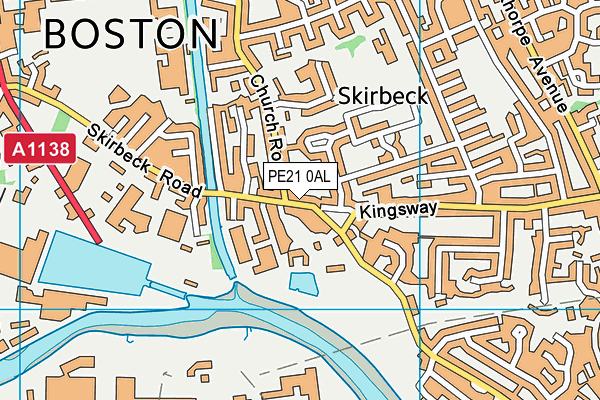 PE21 0AL map - OS VectorMap District (Ordnance Survey) PE21 0AL map - OS VectorMap District (Ordnance Survey)