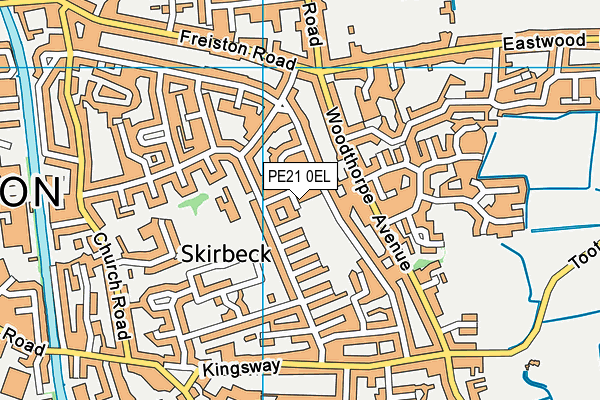 PE21 0EL map - OS VectorMap District (Ordnance Survey) PE21 0EL map - OS VectorMap District (Ordnance Survey)