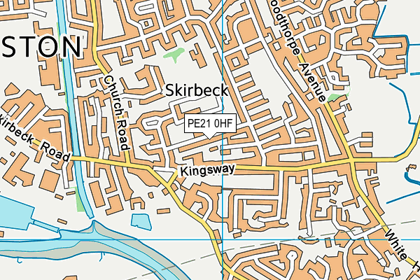 PE21 0HF map - OS VectorMap District (Ordnance Survey)
