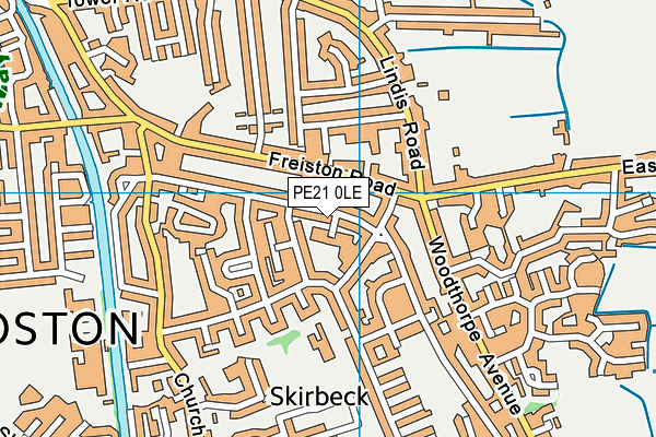 PE21 0LE map - OS VectorMap District (Ordnance Survey) PE21 0LE map - OS VectorMap District (Ordnance Survey)