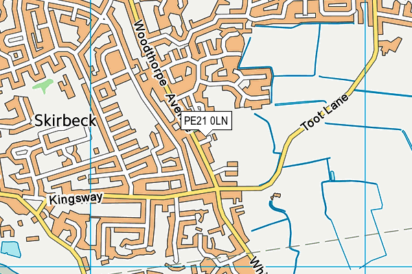 PE21 0LN map - OS VectorMap District (Ordnance Survey) PE21 0LN map - OS VectorMap District (Ordnance Survey)