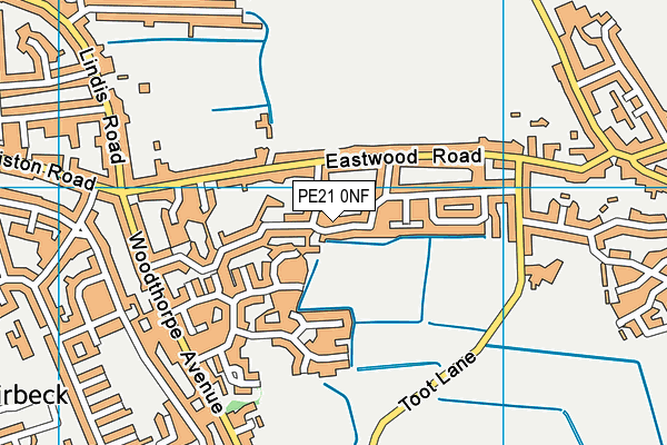 PE21 0NF map - OS VectorMap District (Ordnance Survey) PE21 0NF map - OS VectorMap District (Ordnance Survey)