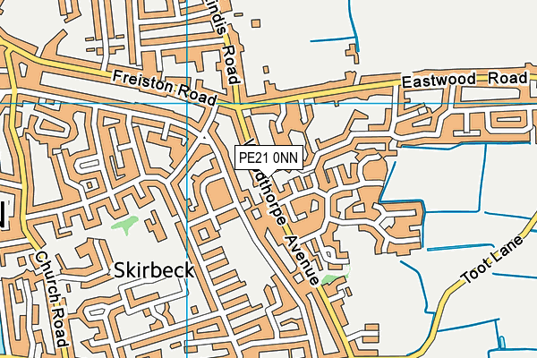 PE21 0NN map - OS VectorMap District (Ordnance Survey) PE21 0NN map - OS VectorMap District (Ordnance Survey)