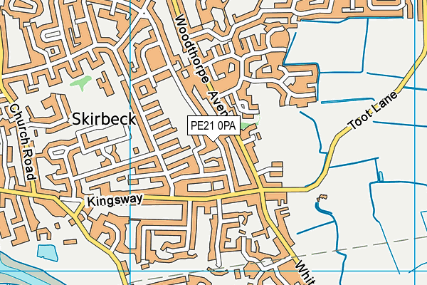 PE21 0PA map - OS VectorMap District (Ordnance Survey) PE21 0PA map - OS VectorMap District (Ordnance Survey)