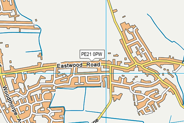 PE21 0PW map - OS VectorMap District (Ordnance Survey) PE21 0PW map - OS VectorMap District (Ordnance Survey)