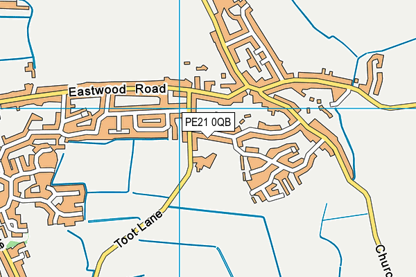 PE21 0QB map - OS VectorMap District (Ordnance Survey) PE21 0QB map - OS VectorMap District (Ordnance Survey)