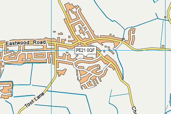 PE21 0QF map - OS VectorMap District (Ordnance Survey) PE21 0QF map - OS VectorMap District (Ordnance Survey)