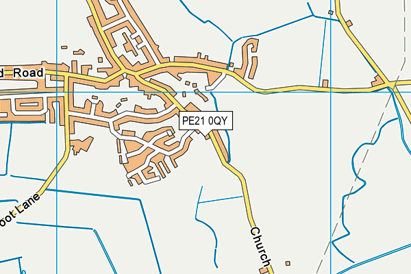 PE21 0QY map - OS VectorMap District (Ordnance Survey) PE21 0QY map - OS VectorMap District (Ordnance Survey)