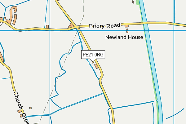 PE21 0RG map - OS VectorMap District (Ordnance Survey)