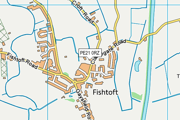 PE21 0RZ map - OS VectorMap District (Ordnance Survey) PE21 0RZ map - OS VectorMap District (Ordnance Survey)