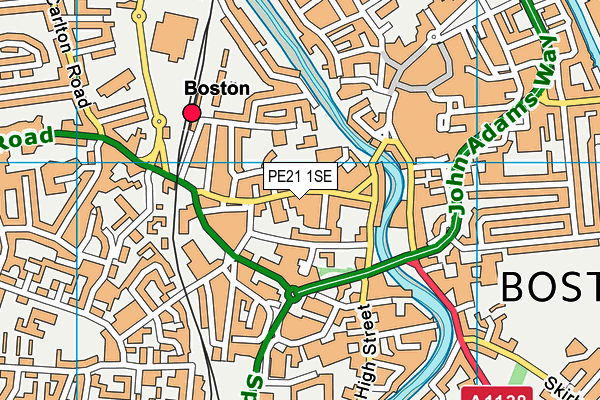 PE21 1SE map - OS VectorMap District (Ordnance Survey) PE21 1SE map - OS VectorMap District (Ordnance Survey)