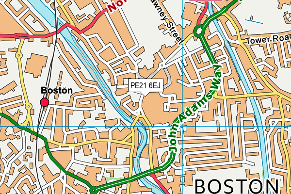 PE21 6EJ map - OS VectorMap District (Ordnance Survey) PE21 6EJ map - OS VectorMap District (Ordnance Survey)