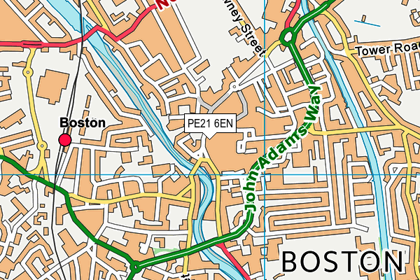 PE21 6EN map - OS VectorMap District (Ordnance Survey) PE21 6EN map - OS VectorMap District (Ordnance Survey)