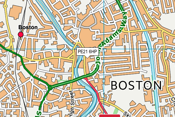 PE21 6HP map - OS VectorMap District (Ordnance Survey) PE21 6HP map - OS VectorMap District (Ordnance Survey)