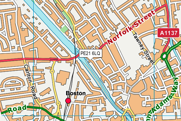 PE21 6LQ map - OS VectorMap District (Ordnance Survey)