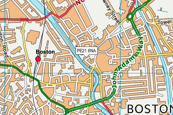 PE21 6NA map - OS VectorMap District (Ordnance Survey) PE21 6NA map - OS VectorMap District (Ordnance Survey)