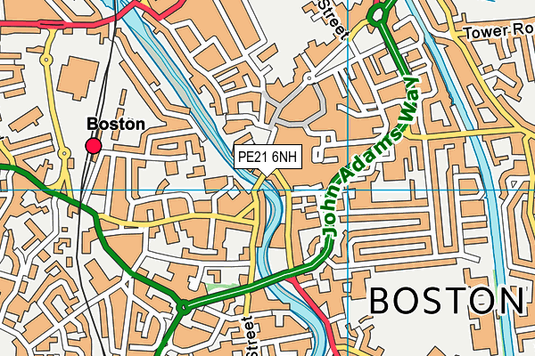 PE21 6NH map - OS VectorMap District (Ordnance Survey) PE21 6NH map - OS VectorMap District (Ordnance Survey)