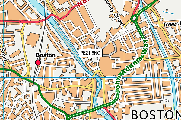 PE21 6NQ map - OS VectorMap District (Ordnance Survey) PE21 6NQ map - OS VectorMap District (Ordnance Survey)