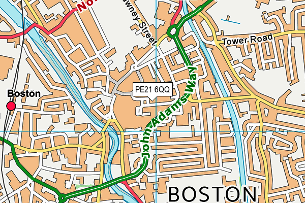PE21 6QQ map - OS VectorMap District (Ordnance Survey) PE21 6QQ map - OS VectorMap District (Ordnance Survey)