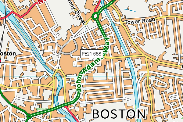 PE21 6SS map - OS VectorMap District (Ordnance Survey) PE21 6SS map - OS VectorMap District (Ordnance Survey)