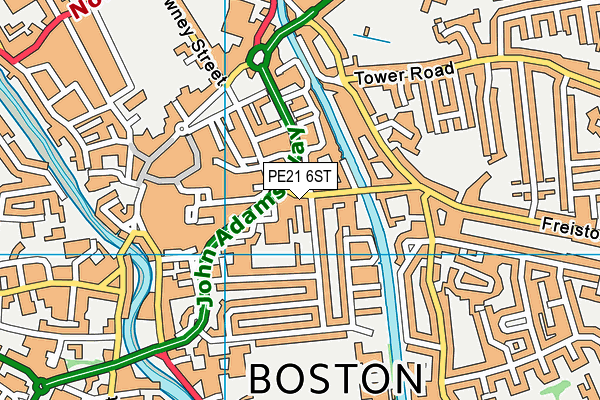 PE21 6ST map - OS VectorMap District (Ordnance Survey) PE21 6ST map - OS VectorMap District (Ordnance Survey)