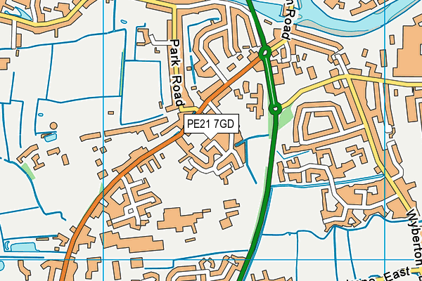 PE21 7GD map - OS VectorMap District (Ordnance Survey) PE21 7GD map - OS VectorMap District (Ordnance Survey)