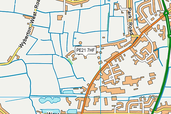 PE21 7HF map - OS VectorMap District (Ordnance Survey) PE21 7HF map - OS VectorMap District (Ordnance Survey)
