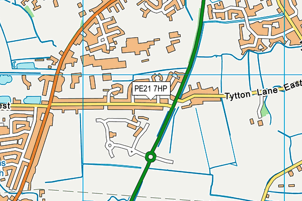 PE21 7HP map - OS VectorMap District (Ordnance Survey) PE21 7HP map - OS VectorMap District (Ordnance Survey)