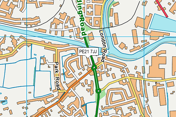PE21 7JJ map - OS VectorMap District (Ordnance Survey) PE21 7JJ map - OS VectorMap District (Ordnance Survey)