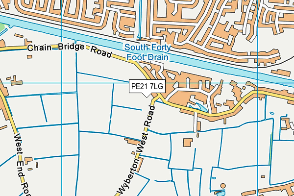 PE21 7LG map - OS VectorMap District (Ordnance Survey) PE21 7LG map - OS VectorMap District (Ordnance Survey)
