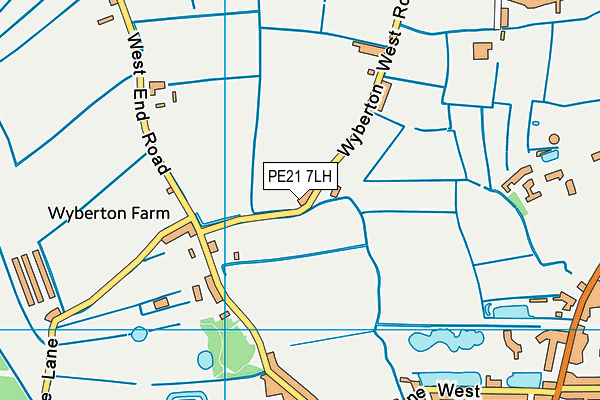 PE21 7LH map - OS VectorMap District (Ordnance Survey) PE21 7LH map - OS VectorMap District (Ordnance Survey)