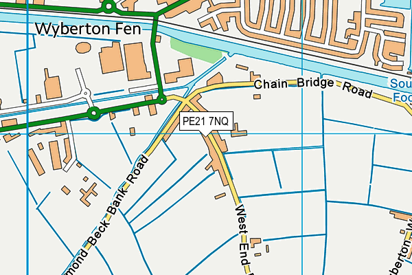 PE21 7NQ map - OS VectorMap District (Ordnance Survey) PE21 7NQ map - OS VectorMap District (Ordnance Survey)