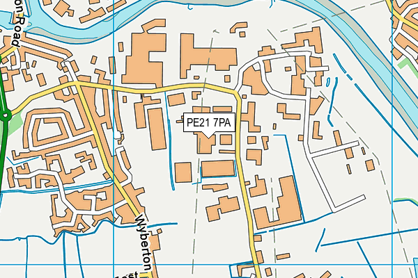 PE21 7PA map - OS VectorMap District (Ordnance Survey) PE21 7PA map - OS VectorMap District (Ordnance Survey)
