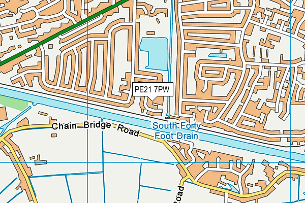 PE21 7PW map - OS VectorMap District (Ordnance Survey) PE21 7PW map - OS VectorMap District (Ordnance Survey)
