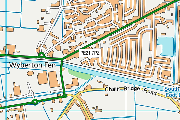 PE21 7PZ map - OS VectorMap District (Ordnance Survey) PE21 7PZ map - OS VectorMap District (Ordnance Survey)