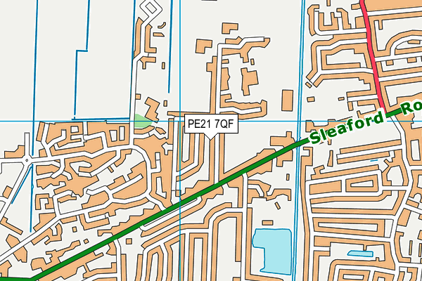 PE21 7QF map - OS VectorMap District (Ordnance Survey) PE21 7QF map - OS VectorMap District (Ordnance Survey)
