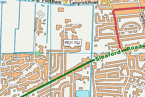PE21 7QJ map - OS VectorMap District (Ordnance Survey) PE21 7QJ map - OS VectorMap District (Ordnance Survey)
