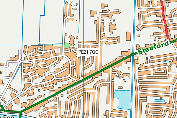 PE21 7QQ map - OS VectorMap District (Ordnance Survey) PE21 7QQ map - OS VectorMap District (Ordnance Survey)