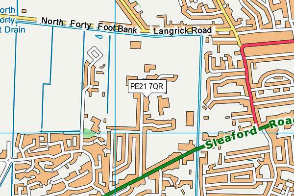 PE21 7QR map - OS VectorMap District (Ordnance Survey) PE21 7QR map - OS VectorMap District (Ordnance Survey)