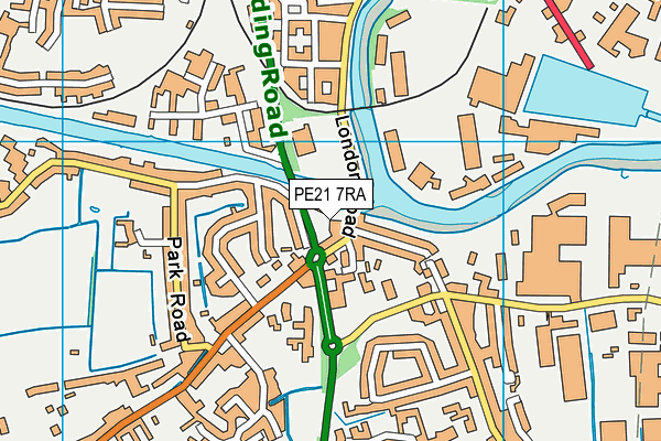 PE21 7RA map - OS VectorMap District (Ordnance Survey) PE21 7RA map - OS VectorMap District (Ordnance Survey)