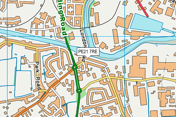 PE21 7RE map - OS VectorMap District (Ordnance Survey) PE21 7RE map - OS VectorMap District (Ordnance Survey)