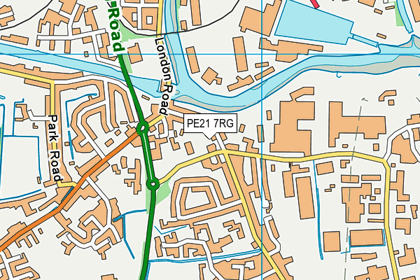 PE21 7RG map - OS VectorMap District (Ordnance Survey) PE21 7RG map - OS VectorMap District (Ordnance Survey)
