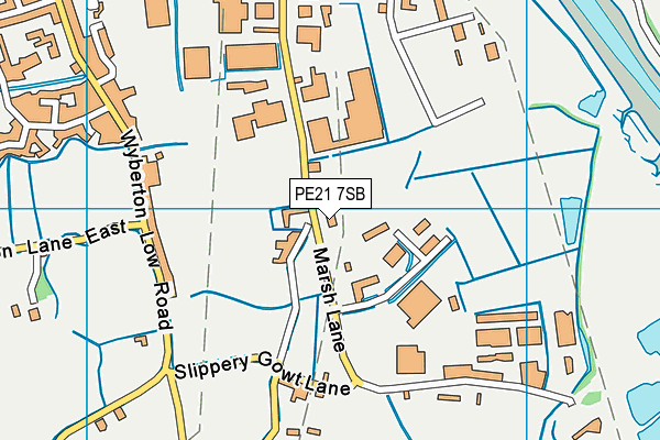 PE21 7SB map - OS VectorMap District (Ordnance Survey) PE21 7SB map - OS VectorMap District (Ordnance Survey)