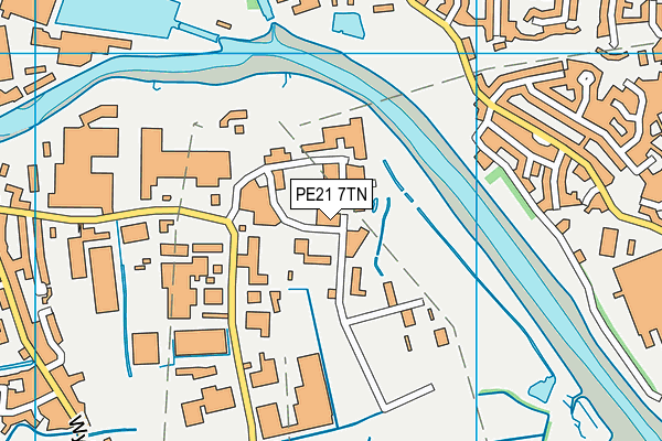 PE21 7TN map - OS VectorMap District (Ordnance Survey) PE21 7TN map - OS VectorMap District (Ordnance Survey)