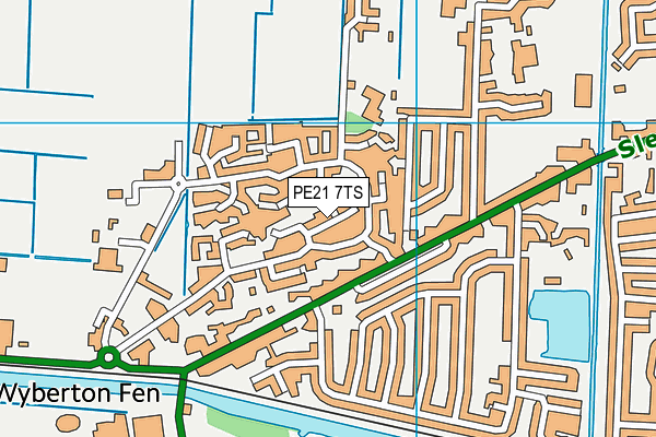 PE21 7TS map - OS VectorMap District (Ordnance Survey) PE21 7TS map - OS VectorMap District (Ordnance Survey)