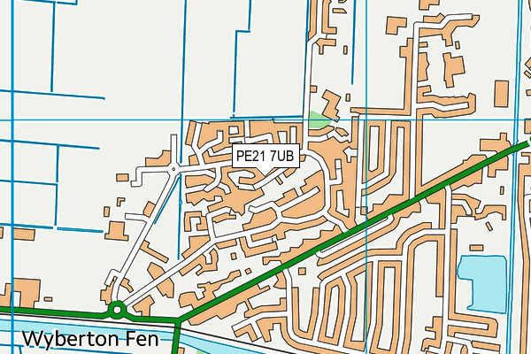 PE21 7UB map - OS VectorMap District (Ordnance Survey) PE21 7UB map - OS VectorMap District (Ordnance Survey)