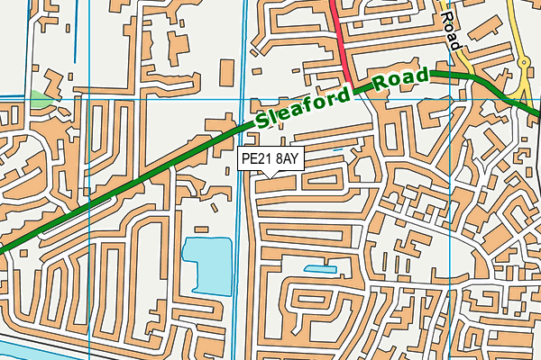 PE21 8AY map - OS VectorMap District (Ordnance Survey) PE21 8AY map - OS VectorMap District (Ordnance Survey)