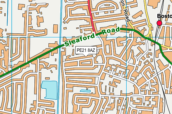 PE21 8AZ map - OS VectorMap District (Ordnance Survey) PE21 8AZ map - OS VectorMap District (Ordnance Survey)